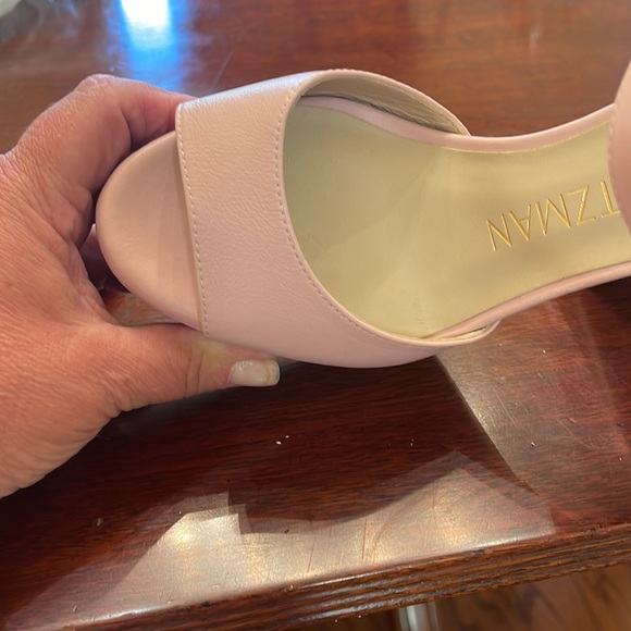 New Stuart Weitzman Ryder Sandal Platform Heels in ballet color - Picture 6 of 11